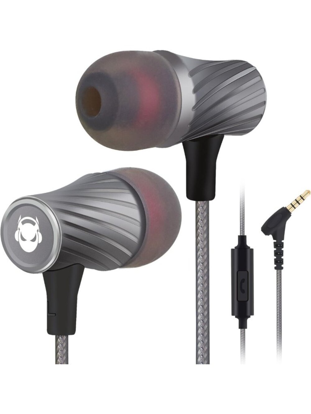 Super Bass Wired Earbuds with Microphone, Noise Isolation, Lightweight